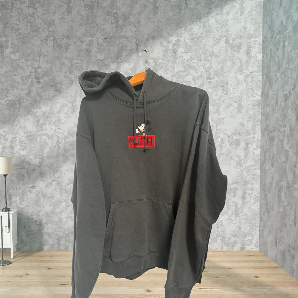 Kith Black Hoodie with Red Logo